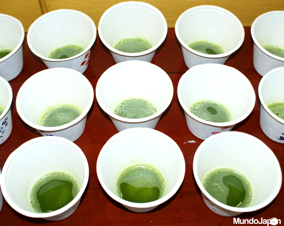 Té verde para los participantes